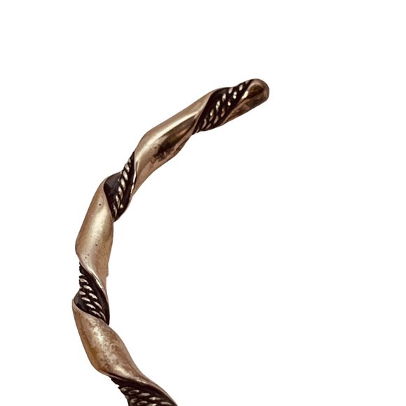 Pair Of Twisted Sterling Silver Cuff Bracelets - Picture 5 of 6